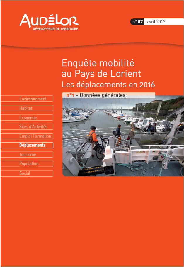 Enquête mobilité au Pays de Lorient. Les déplacements en 2016 N°1 - Données générales et méthodologie