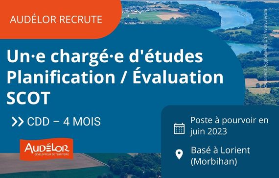 Offre d'emploi - Chargé·e d'études Planification / Évaluation SCOT 