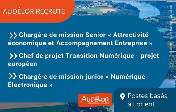 AudéLor recrute - 3 offres en 2023