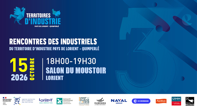 3ème Rencontre des industriels du territoire d'industrie Pays de Lorient-Quimperlé