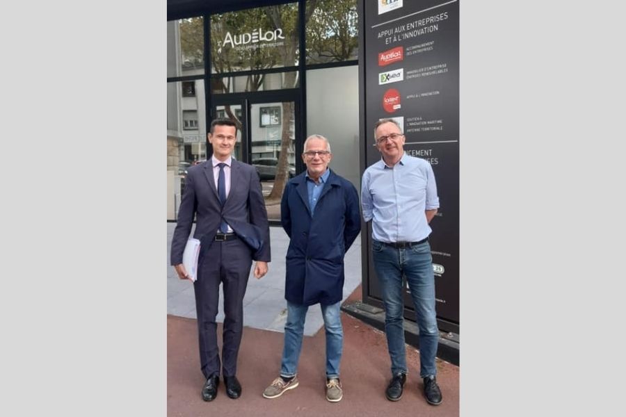 Présentation d'AudéLor à Monsieur Baptiste Rolland, sous-préfet de Lorient