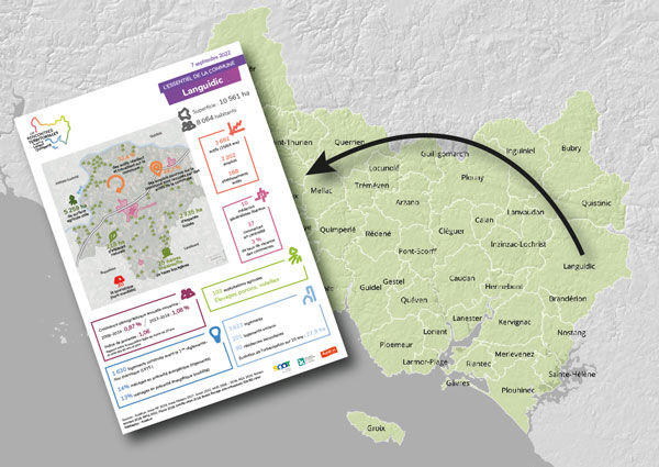 Les communes du pays de Lorient-Quimperlé à la carte