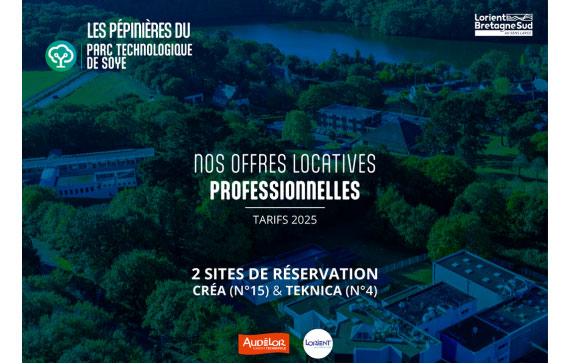 Offres locatives professionnelles au Parc technologique de Soye