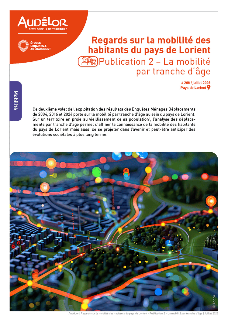 Regards sur la mobilité des habitants du pays de Lorient. Publication 2 - La mobilité par tranche d'âge