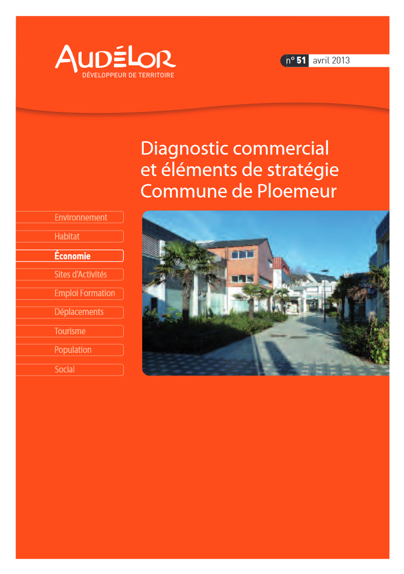 Diagnostic commercial et éléments de stratégie. Commune de Ploemeur