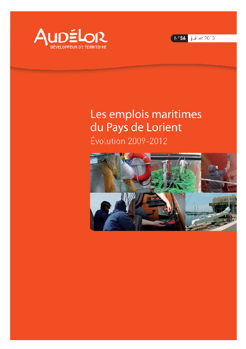 Les emplois maritimes du pays de Lorient. Évolutions 2009-2012.
