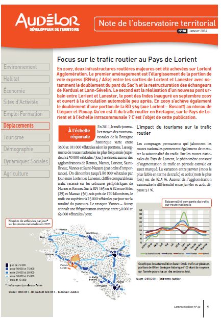 Focus sur le trafic routier au Pays de Lorient