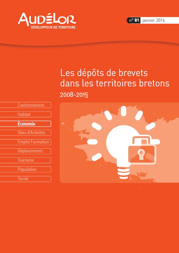 Les dépôts de brevets dans les territoires bretons. 2008-2015