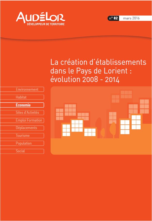 La création d’établissements dans le Pays de Lorient : évolution 2008 - 2014