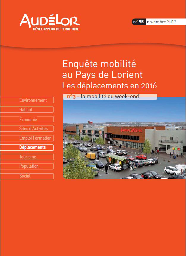 Enquête mobilité 2016 au Pays de Lorient - La mobilité du week-end